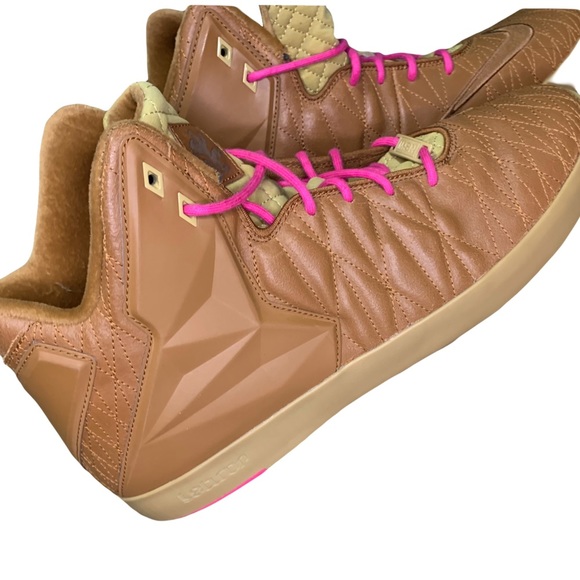 NIKE Lebron XI NSW Lifestyle 616766 200 Hazelnut Size 14 - Picture 2 of 11